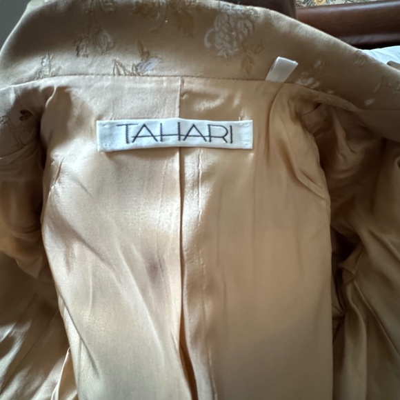 Tahari Satin Jacket Blazer Vintage y2k Sz 4 - Picture 6 of 7